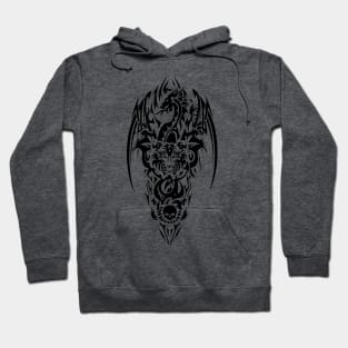 TRIBAL DRAGON TIGER SKULL DESIGN Hoodie